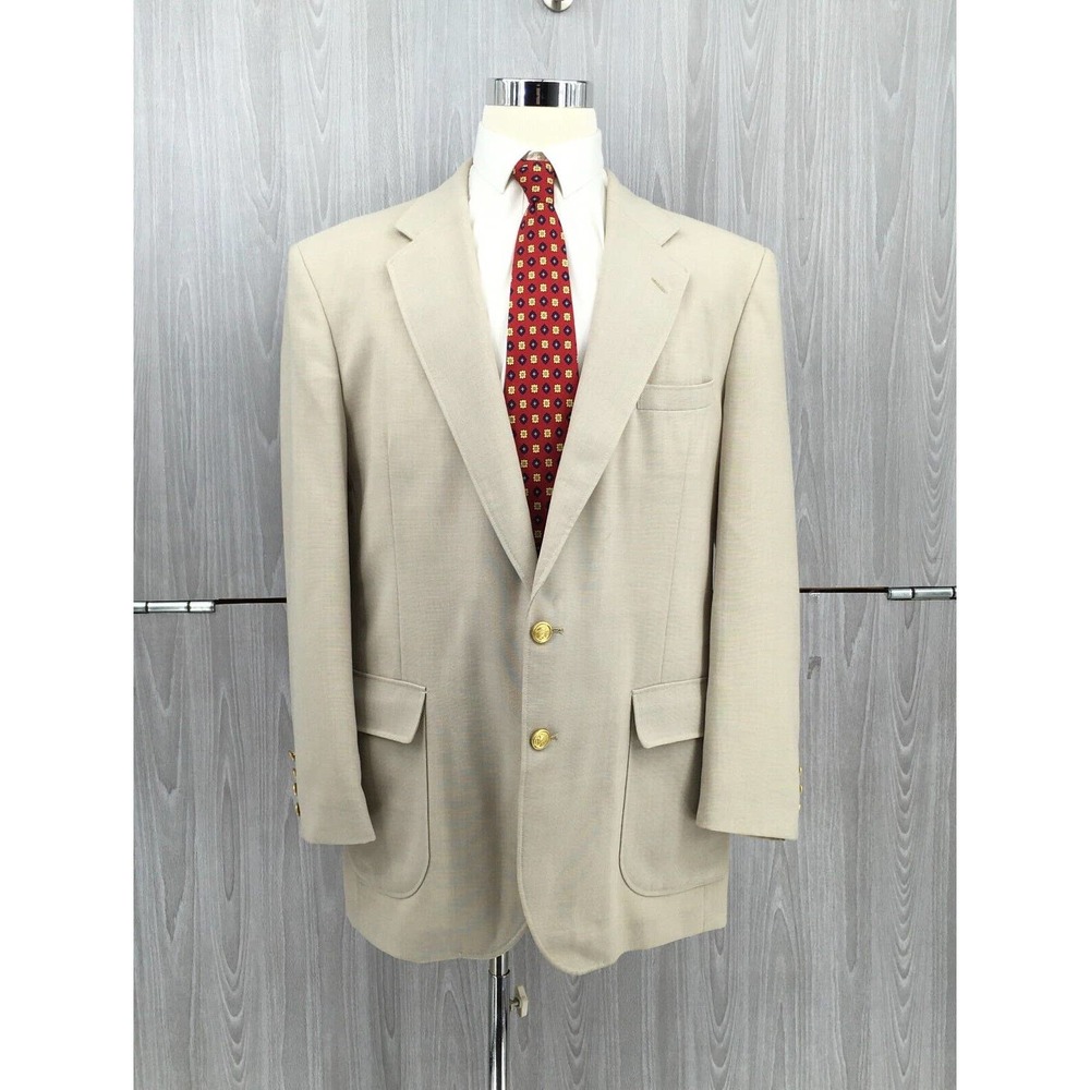 John Weitz Men's 2 Gold Button‎ Blazer Size 44L